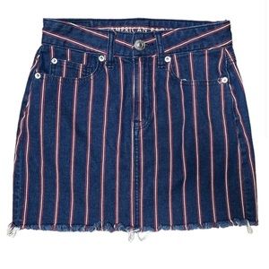 American Eagle Denim Striped Skirt 💙